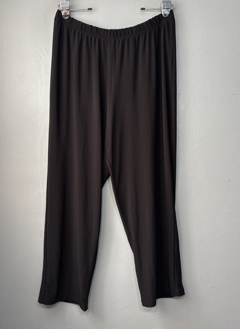 Alfred Dunner Travel Knit Pants Plus Size 18W Black Pull on Stretch Easy Care